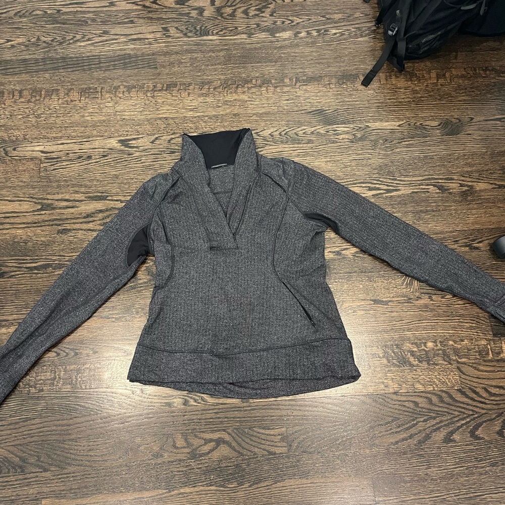 Grey, lululemon quarter zip jacket